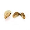 304 Stainless Steel Shell Shape Hoop Earrings EJEW-N059-11G-2