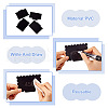 Erasable PVC Food Label Display Chalkboard Clip AJEW-TAC0034-06-5