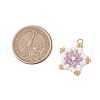 Glass Seed Beaded Star Pendants PALLOY-MZ00541-05-2