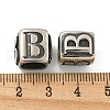 316 Surgical Stainless Steel with Rhinestone Large Hole Cube Beads STAS-Q326-08AS-03-3