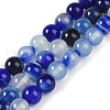 Natural Striped Agate/Banded Agate Beads Strands G-Z060-A01-B25-1