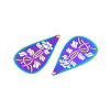 Rainbow Color 201 Stainless Steel Pendants X-STAS-N102-22M-2