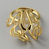Adjustable Brass Ring Components KK-WH0031-84G-2