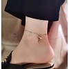 Stainless Steel Charm Anklets for Women WG18C2B-27-1