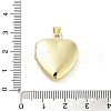 Rack Plating Brass Locket Pendants KK-Z064-34G-3