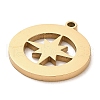 Ion Plating(IP) 304 Stainless Steel Pendants STAS-E199-05G-2