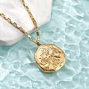 304 Stainless Steel Constellation Pendant Necklaces NJEW-K392-01G-07-3