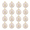 Golden Plated Alloy Charms X-ENAM-S118-01B-2
