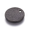 304 Stainless Steel Textured Pendants X-STAS-I098-01-15mm-B-2