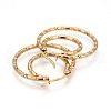 304 Stainless Steel Hoop Earrings EJEW-F188-12G-2