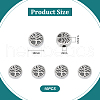 Unicraftale 10Pcs Retro 304 Stainless Steel Beads STAS-UN0055-58-3