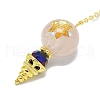 Round Resin Dowsing Pendulum Big Pendants G-C117-01G-07-2