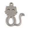 Non-Tarnish 304 Stainless Steel Charms STAS-H134-01P-1