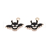 Halloween Theme Alloy Enamel Pendants PALLOY-N176-43-RS-1