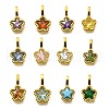 304 Stainless Steel Rhinestone Pendants STAS-M109-07G-1