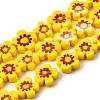 Handmade Millefiori Glass Bead Strands LAMP-J035-10mm-03-1