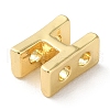 Rack Plating Brass Slide Charms KK-M254-15G-H-2