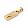 304 Stainless Steel Pendants STAS-Z120-03Y-G-2