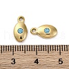 Real 14K Gold Plated 304 Stainless Steel Charms STAS-R005-09G-01-3