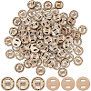 BENECREAT Undyed Wood Connectors Charms WOOD-BC0001-05-1