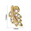 304 Stainless Steel Micro Pave Clear Cubic Zirconia Cartilage Earrings WG369ED-46-1