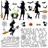 Halloween Theme Carbon Steel Cutting Dies Stencils DIY-WH0309-1188-1