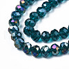 Electroplate Glass Beads Strands EGLA-A034-T3mm-B25-3