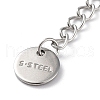 Tarnish Resistant 304 Stainless Steel Curb Chains Extender STAS-K259-04P-2