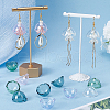 SUNNYCLUE 20PCS 5Colors Glass Bead Cone for Wind Chimes Making GLAA-SC0001-95-4
