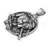 304 Stainless Steel Pendants STAS-P367-04AS-2