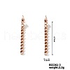 Dainty Japanese Teardrop Style Stud Earrings with Tassels and Rhinestones RD3372-1-1