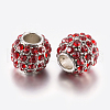 Alloy Rhinestone European Beads PALLOY-F200-03A-2