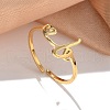 304 Stainless Steel Cuff Rings for Women RJEW-D285-01G-B-3