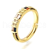 Adjustable Brass Micro Pave Cubic Zirconia Finger Rings for Women RJEW-H247-10G-4