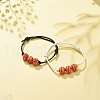 2Pcs 2 Colors Sport Theme Acrylic Beaded Bracelet BJEW-JB08558-03-2