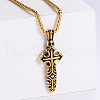 Cool Stainless Steel Cross Punk Hip-hop Fashion Men's Pendant Necklaces VC8273-2-1