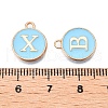 Initial Letter A~Z Alphabet Enamel Charms ENAM-Q437-02-4