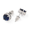 Rack Plating Brass Micro Pave Cubic Zirconia Earrings EJEW-I304-09P-3