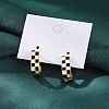 Brass & 925 Sterling Silver Pin Hoop Earrings EJEW-R013-01G-3