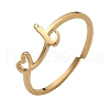 304 Stainless Steel Cuff Rings for Women RJEW-D285-01G-I-1