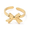 304 Stainless Steel Open Cuff Rings for Women RJEW-Z044-01G-01-2