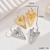 Vintage Copper Heart Earrings for Women YX2497-1-1
