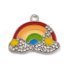 Alloy Enamel Pendants ENAM-M009-01A-P-1
