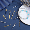 Beebeecraft 12Pcs 2 Colors 304 Stainless Steel Pendants STAS-BBC0005-57-4