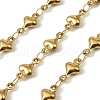 304 Stainless Steel Heart Link Chains CHS-A017-02B-G-1