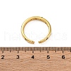 Brass Micro Pave Cubic Zirconia Cuff Finger Rings for Women RJEW-G337-20G-5