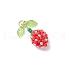 Glass Seed Beaded Flower Bud Pendants PALLOY-MZ00759-01-3