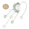 Moon & Star Alloy Hanging Ornaments HJEW-TA00096-02-2