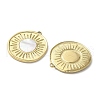 Flat Round 304 Stainless Steel Natural Paua Shell/White Shell Pendants STAS-U037-10G-02-2