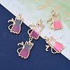 Zinc Alloy Enamel Pendants X-PALLOY-I124-18G-A-4